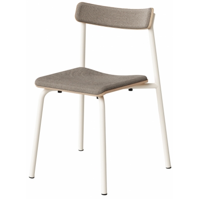 TIPTOE - Etude Stuhl gepolstert Elfenbeinbeige / Cremeweiß