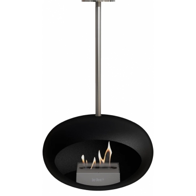 Le Feu - Dome Sky Bioethanol-Kamin Schwarz Stahl poliert | Stahl | 100 cm