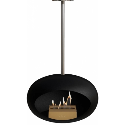 Le Feu - Dome Sky Bioethanol-Kamin Schwarz Stahl poliert | Roségold | 100 cm