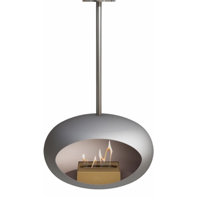 Le Feu - Dome Sky Bioethanol-Kamin Nickel Stahl poliert | Roségold | 50 cm