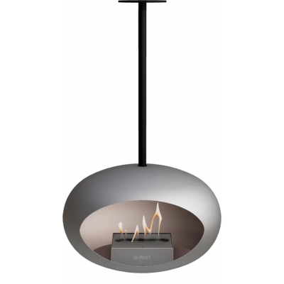 Le Feu - Dome Sky Bioethanol-Kamin Nickel Schwarz | Stahl | 100 cm