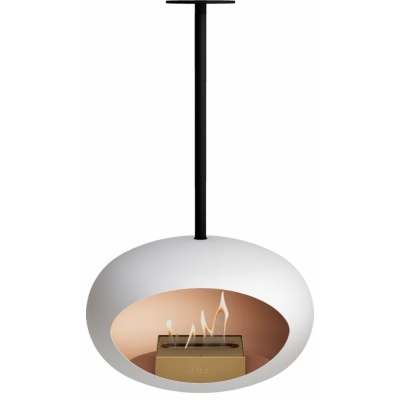 Le Feu - Dome Sky Bioethanol-Kamin Weiß Schwarz | Roségold | 100 cm