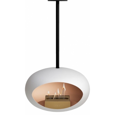 Le Feu - Dome Sky Bioethanol-Kamin Weiß Schwarz | Roségold | 50 cm