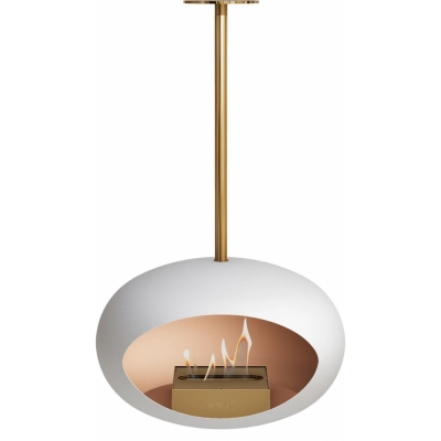 Le Feu - Dome Sky Bioethanol-Kamin Roségold Edition Weiß | 50 cm