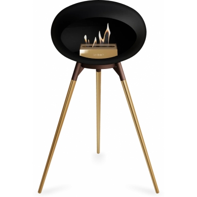 Le Feu - Dome Ground High Bioethanol-Kamin Schwarz Mocca | Roségold | Roségold