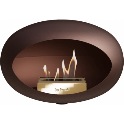 Le Feu - Dome Wall Bioethanol-Kamin Mocca Schwarz | Roségold