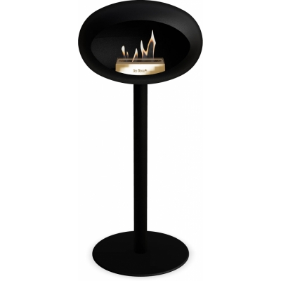 Le Feu - Dome Ground Steel High Bioethanol-Kamin Schwarz Schwarz | Ø60 mm | Schwarz | Roségold