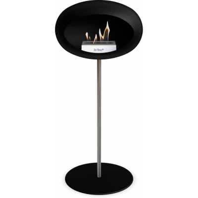 Le Feu - Dome Ground Steel High Bioethanol-Kamin Schwarz Stahl poliert | Ø25 mm | Schwarz | Stahl