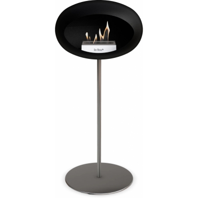 Le Feu - Dome Ground Steel High Bioethanol-Kamin Schwarz Stahl poliert | Ø25 mm | Stahl poliert | Stahl