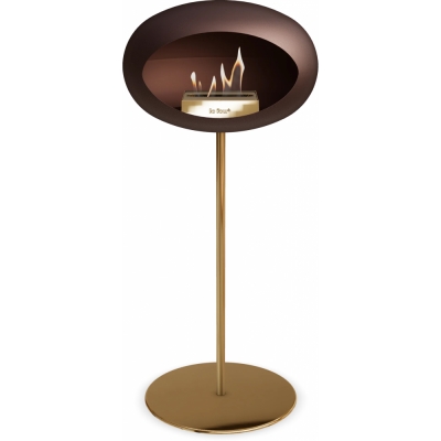 Le Feu - Dome Ground Steel High Bioethanol-Kamin Mocca Roségold | Ø25 mm | Roségold | Roségold