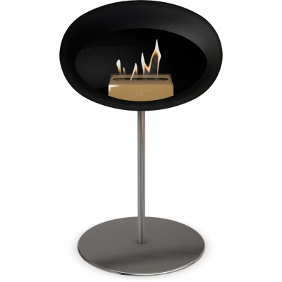 Le Feu - Dome Ground Steel Low Bioethanol-Kamin Schwarz Stahl poliert | Ø25 mm | Stahl poliert | Roségold