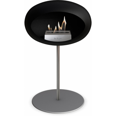 Le Feu - Dome Ground Steel Low Bioethanol-Kamin Schwarz Stahl poliert | Ø25 mm | Nickel | Stahl