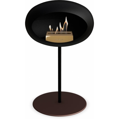 Le Feu - Dome Ground Steel Low Bioethanol-Kamin Schwarz Schwarz | Ø25 mm | Mocca | Roségold