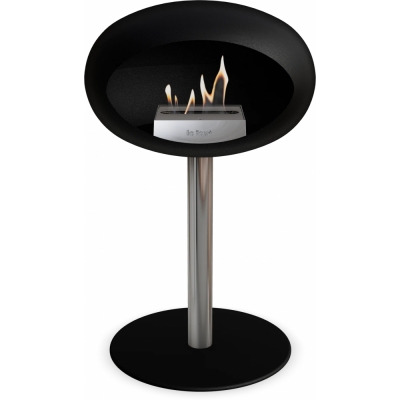 Le Feu - Dome Ground Steel Low Bioethanol-Kamin Schwarz Stahl poliert | Ø60 mm | Schwarz | Stahl