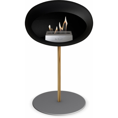 Le Feu - Dome Ground Steel Low Bioethanol-Kamin Schwarz Roségold | Ø25 mm | Nickel | Stahl