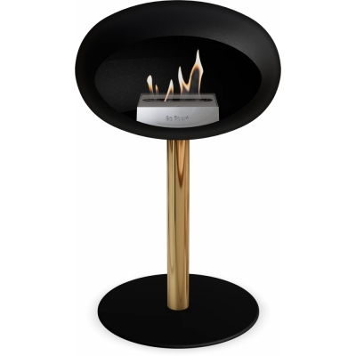 Le Feu - Dome Ground Steel Low Bioethanol-Kamin Schwarz Roségold | Ø60 mm | Schwarz | Stahl