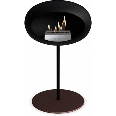 Le Feu - Dome Ground Steel Low Bioethanol-Kamin Schwarz Schwarz | Ø25 mm | Mocca | Stahl