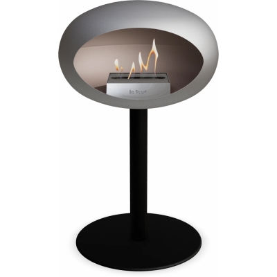 Le Feu - Dome Ground Steel Low Bioethanol-Kamin Nickel Schwarz | Ø60 mm | Schwarz | Stahl