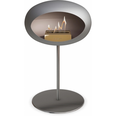 Le Feu - Dome Ground Steel Low Bioethanol-Kamin Nickel Stahl poliert | Ø25 mm | Stahl poliert | Roségold