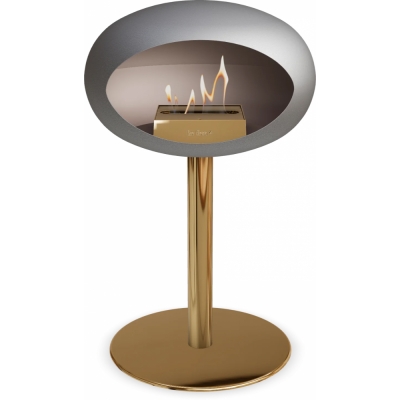 Le Feu - Dome Ground Steel Low Bioethanol-Kamin Nickel Roségold | Ø60 mm | Roségold | Roségold