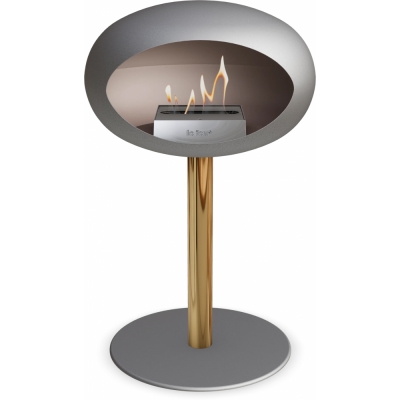 Le Feu - Dome Ground Steel Low Bioethanol-Kamin Nickel Roségold | Ø60 mm | Nickel | Stahl