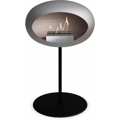 Le Feu - Dome Ground Steel Low Bioethanol-Kamin Nickel Schwarz | Ø25 mm | Schwarz | Stahl