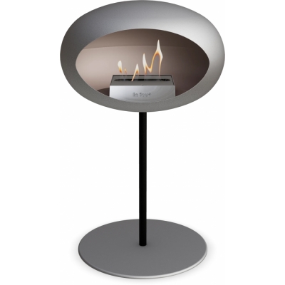 Le Feu - Dome Ground Steel Low Bioethanol-Kamin Nickel Schwarz | Ø25 mm | Nickel | Stahl