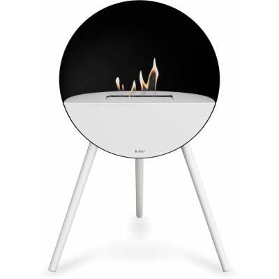 Le Feu - Eye Bioethanol-Kamin Schwarz Weiß | Weiß | Eiche weiß