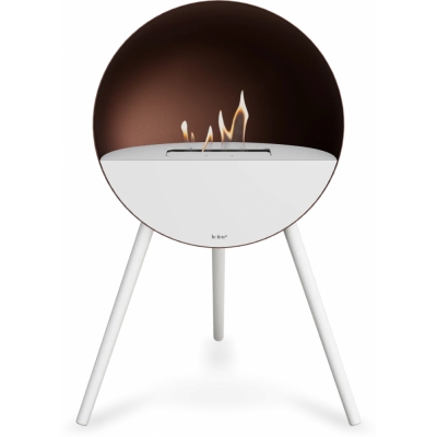 Le Feu - Eye Bioethanol-Kamin Mocca Weiß | Weiß | Eiche weiß