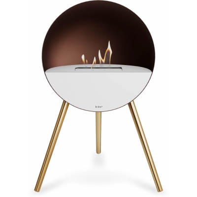 Le Feu - Eye Bioethanol-Kamin Mocca Weiß | Weiß | Roségold