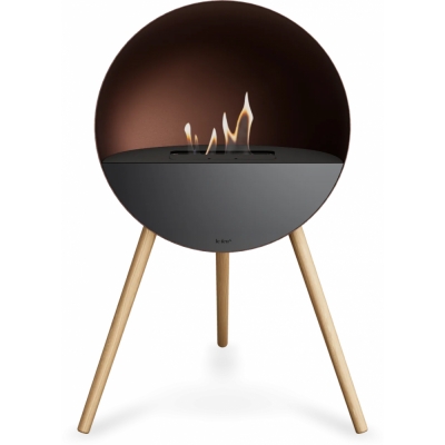 Le Feu - Eye Bioethanol-Kamin Mocca Schwarz | Schwarz | Eiche geseift