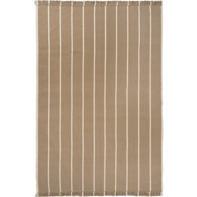 Ferm Living - Calm Kelim Teppich 200x300 cm / Sand dunkel/Off-White