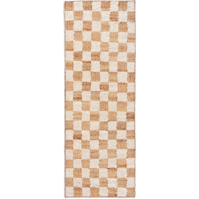 Ferm Living - Check Läufer Off-White/Natur