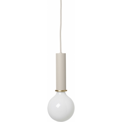 Ferm Living - Collect Pendelleuchte hoch Hellgrau