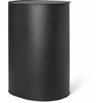 Ferm Living - Enkel Abfalleimer L Schwarz