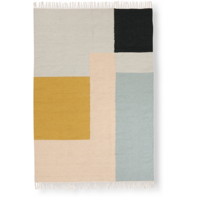Ferm Living - Kelim Teppich Squares 160x250 cm