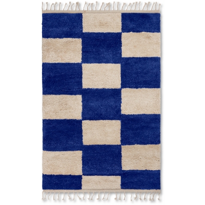 Ferm Living - Mara Teppich Blau 120x180 cm