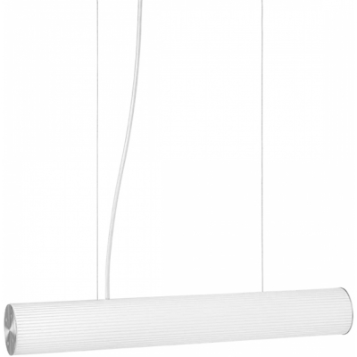 Ferm Living - Vuelta Pendelleuchte 60 Weiß / Edelstahl