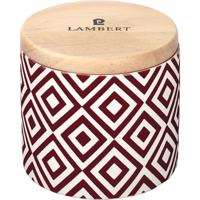 Lambert - Ebba Duftkerze Im Gefäß mit Deckel Bordeaux