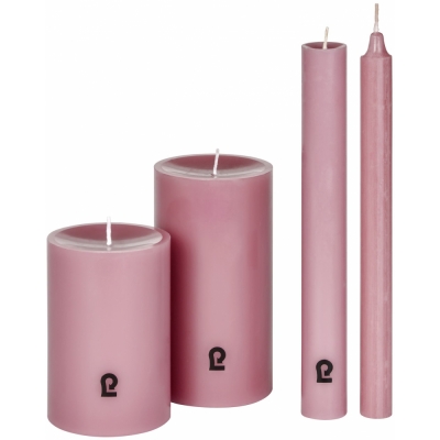 Lambert - Kerze Rund H 25 cm (16er Set) Erika