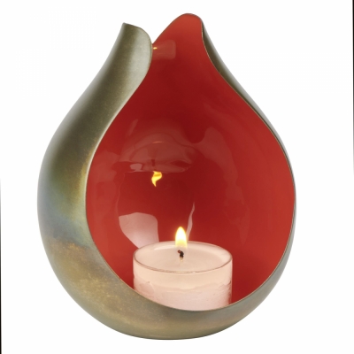 Lambert - Calea Windlicht Bronze-Silber Kürbis