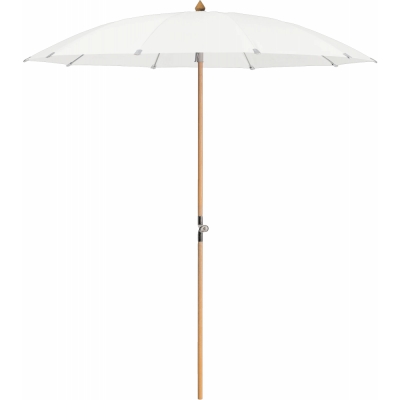 Glatz - Alexo Sonnenschirm Ø200cm ohne Volant White 510 (Kategorie 5) | ohne Schutzhülle