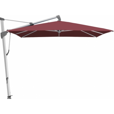 Glatz - Sombrano S+ Sonnenschirm 300x300cm natureloxiert Merlot 644 (Kategorie 5)