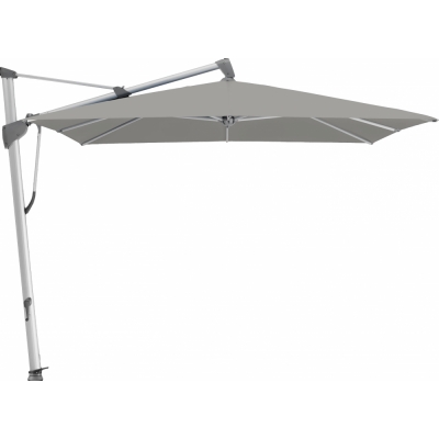 Glatz - Sombrano S+ Sonnenschirm 350x350cm natureloxiert Smoke 420 (Kategorie 4)