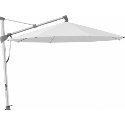 Glatz - Sombrano S+ Sonnenschirm Ø350cm natureloxiert Cement 550 (Kategorie 5)