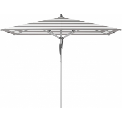 Glatz - Fortero Sonnenschirm 250x250cm Steel Stripe 570 (Kategorie 5) | ohne Schutzhülle
