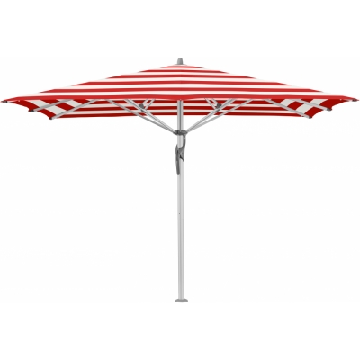 Glatz - Fortello Sonnenschirm 350x350cm Red Stripe 800 (Kategorie 5) | mit Schutzhülle