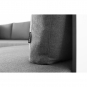 Conmoto - Armlehn- und Rückenkissen für Riva Lounge Sofa 65 cm | Beigegrau