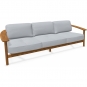 Emu - Twins Sofa 3-Sitzer Teak 16 Silver Birch (Rubelli)