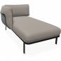 Emu - Cabla Chaiselongue mit Armlehne links Schwarz (24) | 18 Perlmutt (Standard)